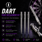 Caliburn Dart Point Replacement Starter Kit With Tool and Steel Tip Points