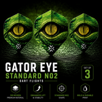 Bullet Gator Eye Standard No2 Dart Flights