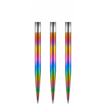Mission Glide Steel Tip Dart Points - Rainbow