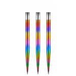 Mission Glide Steel Tip Dart Points - Rainbow