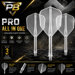 PB Darts Pro All In One Moulded Flight System