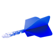 Cuesoul Rost T19 Clear With Blue All In One Big Wing Moulded Flights