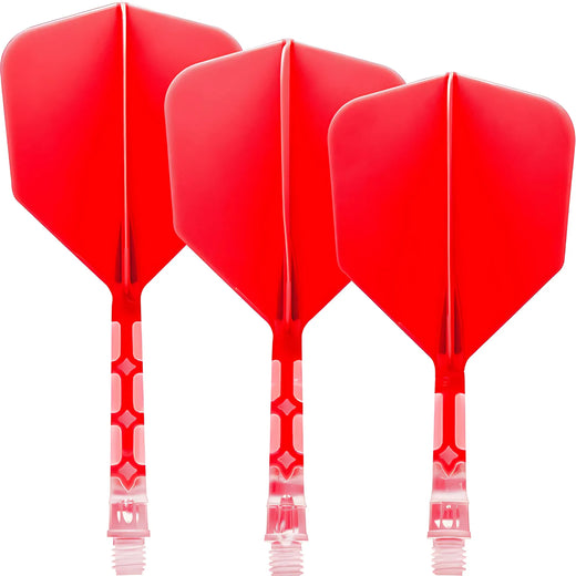 Cuesoul Rost T19 Clear With Red All In One Big Wing Moulded Flights