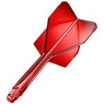 GOAT A1R Clear Red All In One No6 Moulded Flights