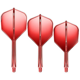 GOAT A1R Clear Red All In One No6 Moulded Flights