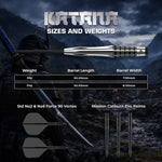 Mission Katana Steel Tip Darts – 95% Tungsten