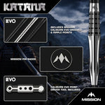Mission Katana Steel Tip Darts – 95% Tungsten