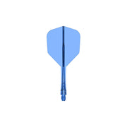 Mission Force 90 Vortex Clear Blue No6 Moulded Flights