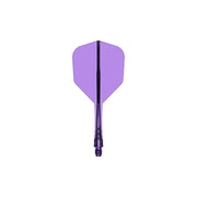Mission Force 90 Vortex Clear Purple No6 Moulded Flights