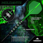 Mission Moldavite Steel Tip Darts – 95% Tungsten