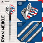 Mission Ryan Meikle Steel Tip Darts – 90% Tungsten