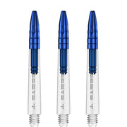 Mission Sabre Shafts - Dart Stems - Clear - Blue Top