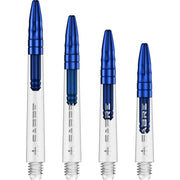 Mission Sabre Shafts - Dart Stems - Clear - Blue Top