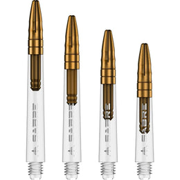 Mission Sabre Shafts - Dart Stems - Clear - Gold Top