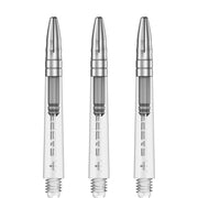 Mission Sabre Shafts - Dart Stems - Clear - Silver Top