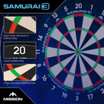 Mission Samurai 3 Professional Dartboard