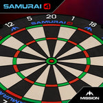 Mission Samurai 4 Professional Dartboard - Black Spider
