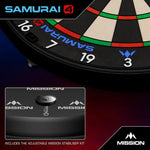 Mission Samurai 4 Professional Dartboard - Black Spider