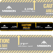 Mission Throw Line Stick Down Darts Oche - Area 501