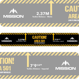 Mission Throw Line Stick Down Darts Oche - Area 501