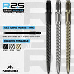 Mission R2.5 Rapid Steel Tip Screw In Dart Points - RVX