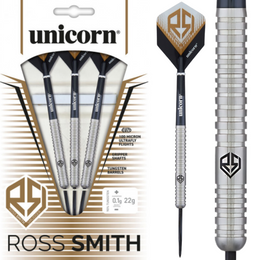 Unicorn Ross Smith Natural Steel Tip Darts – 90% Tungsten