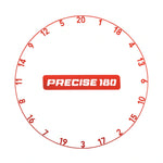 Precise 180 One Piece Number Ring - Inferno Red