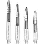 Mission Sabre Shafts - Dart Stems - Clear - Silver Top