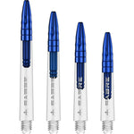 Mission Sabre Shafts - Dart Stems - Clear - Blue Top