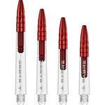 Mission Sabre Shafts - Dart Stems - Clear - Red Top