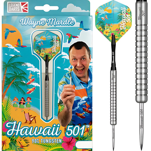 Legend Wayne Mardle Natural Steel Tip Darts – 90% Tungsten