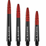 Mission Sabre Shafts - Dart Stems - Black - Red Top