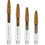 Mission Sabre Shafts - Dart Stems - Clear - Gold Top