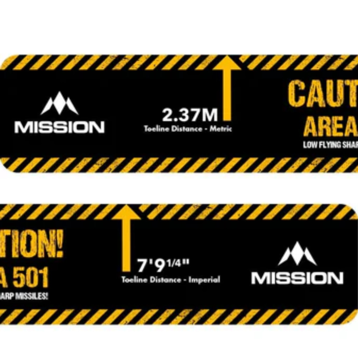 Mission Throw Line Stick Down Darts Oche - Area 501 | Universal Darts