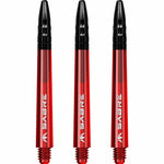 Mission Sabre Shafts - Dart Stems - Red - Black Top