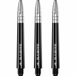 Mission Sabre Shafts - Dart Stems - Black - Silver Top
