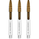 Mission Sabre Shafts - Dart Stems - Clear - Gold Top