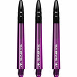 Mission Sabre Shafts - Dart Stems - Purple - Black Top