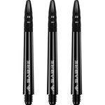 Mission Sabre Shafts - Dart Stems - Black - Black Top