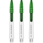 Mission Sabre Shafts - Dart Stems - Clear - Green Top