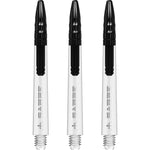 Mission Sabre Shafts - Dart Stems - Clear - Black Top