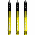Mission Sabre Shafts - Dart Stems - Yellow - Black Top