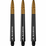 Mission Sabre Shafts - Dart Stems - Black - Gold Top