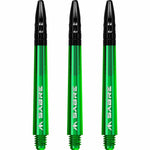 Mission Sabre Shafts - Dart Stems - Green - Black Top