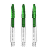 Mission Sabre Shafts - Dart Stems - Clear - Green Top