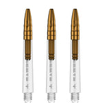 Mission Sabre Shafts - Dart Stems - Clear - Gold Top