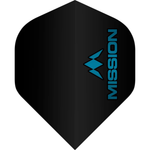 Mission Logo Black Flights - 100 Micron - No2 Standard