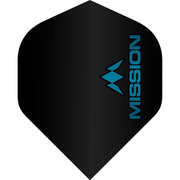 Mission Logo Black Flights - 100 Micron - No2 Standard