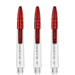 Mission Sabre Shafts - Dart Stems - Clear - Red Top