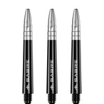 Mission Sabre Shafts - Dart Stems - Black - Silver Top
